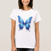blauwe vlinder t-shirt (Voorkant)
