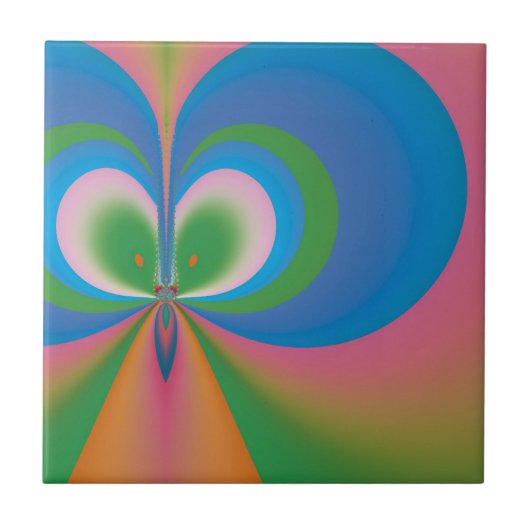 Blauwe Vlinder Tegeltje (Voorkant)