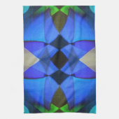 Blauwe vlinder theedoek (Verticaal)