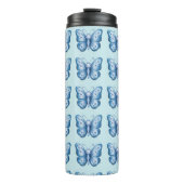 Blauwe vlinder thermosbeker (Voorkant)