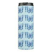 Blauwe vlinder thermosbeker (Achterkant)