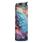 Blauwe vlinder thermosbeker (Gedraaid links)