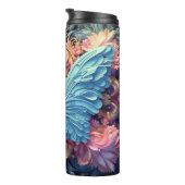 Blauwe vlinder thermosbeker (Geroteerd rechts)