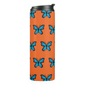 Blauwe Vlinder Thermosbeker (Gedraaid links)