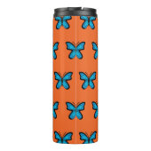 Blauwe Vlinder Thermosbeker (Achterkant)