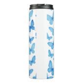 Blauwe Vlinder Thermosbeker (Achterkant)