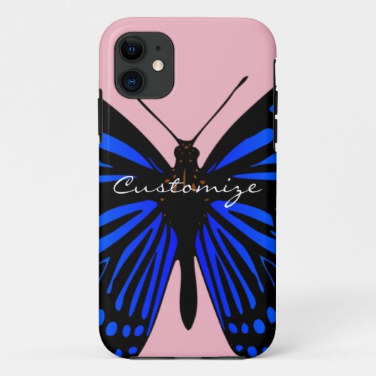 Blauwe vlinder Thunder_Cove Case-Mate iPhone Case (Achterkant)