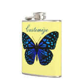 Blauwe vlinder Thunder_Cove Heupfles (Links)