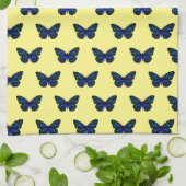 Blauwe vlinder Thunder_Cove Kitchen Towel Theedoek (Gevouwen)