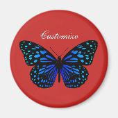 Blauwe vlinder Thunder_Cove Magneet (Voorkant)