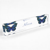 Blauwe vlinder Thunder_Cove Naambordje