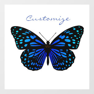 Blauwe vlinder Thunder_Cove Raamsticker