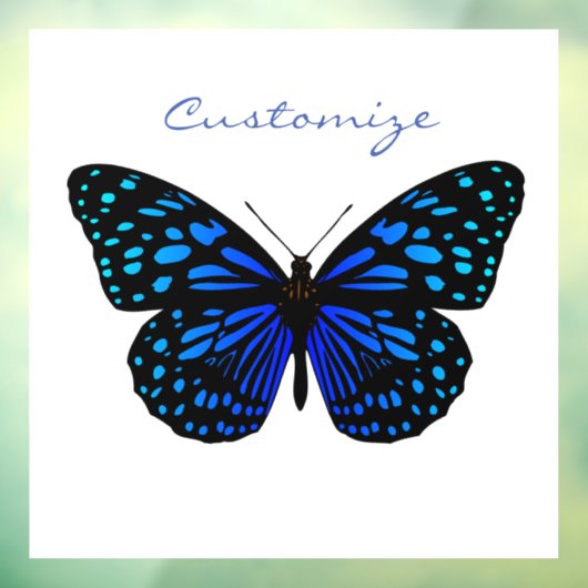 Blauwe vlinder Thunder_Cove Raamsticker (Vel 3)