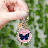 Blauwe vlinder Thunder_Cove Sleutelhanger (Hand)