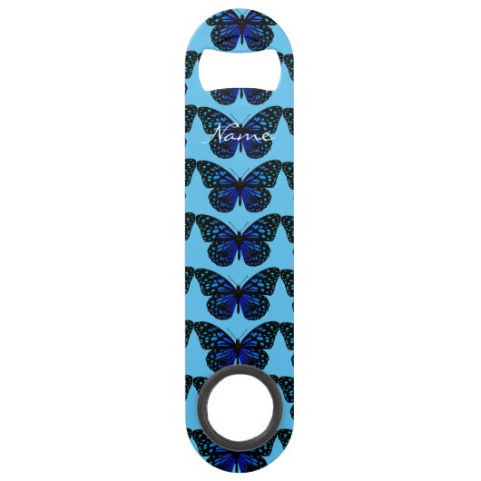 Blauwe vlinder Thunder_Cove Speed Flessenopener (Voorkant)