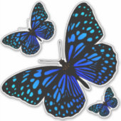 Blauwe vlinder Thunder_Cove Sticker (Voorkant)