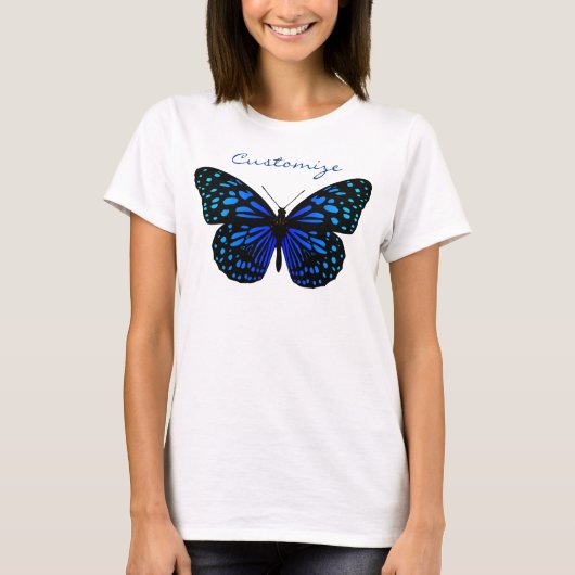 blauwe vlinder Thunder_Cove T-Shirt (Voorkant)