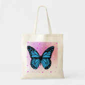 blauwe vlinder tote bag (Voorkant)