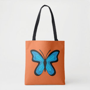Blauwe Vlinder Tote Bag
