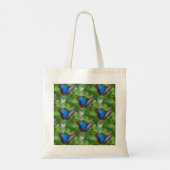 Blauwe vlinder tote bag (Achterkant)