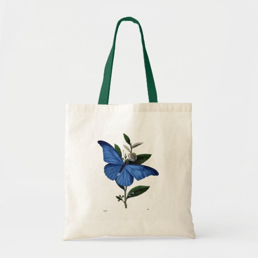 Blauwe vlinder tote bag (Voorkant)