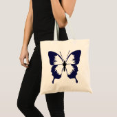 Blauwe vlinder tote bag (Voorkant (product))