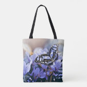 Blauwe vlinder tote bag (Achterkant)