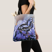 Blauwe vlinder tote bag (Dichtbij)
