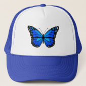 Blauwe vlinder trucker pet (Voorkant)