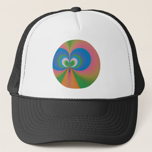 Blauwe Vlinder Trucker Pet (Voorkant)