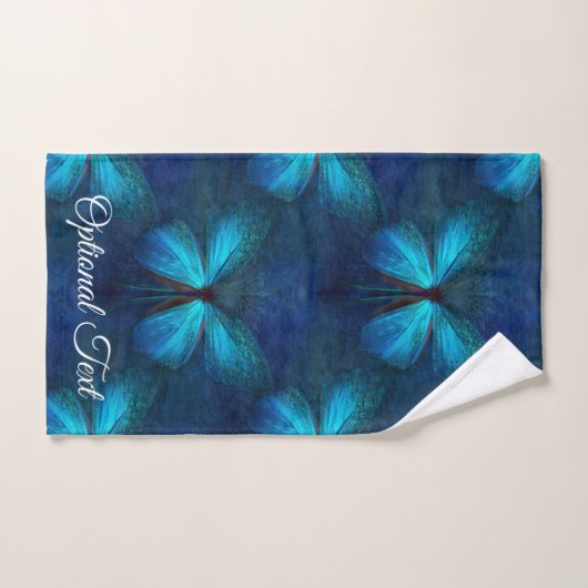 Blauwe vlinder van Joy & Luck Bad Handdoek (Handdoek)