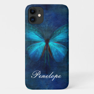 Blauwe vlinder van Joy & Luck Case-Mate iPhone Case