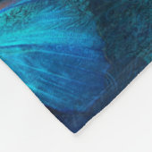 Blauwe vlinder van Joy & Luck Fleece Deken (Hoek)