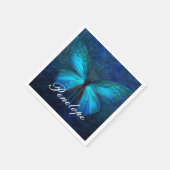 Blauwe vlinder van Joy & Luck Servet (Hoek)