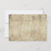 Blauwe Vlinder Vintage Save the Date Kaart (Achterkant)