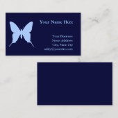 Blauwe vlinder visitekaartje (Voorkant / Achterkant)