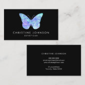 blauwe vlinder visitekaartje (Voorkant / Achterkant)