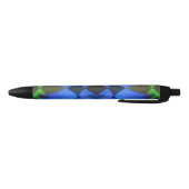 Blauwe vlinder zwarte inkt pen (Bodem)