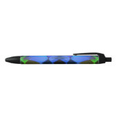 Blauwe vlinder zwarte inkt pen (Bovenkant)