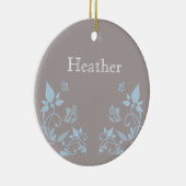 Blauwe vlinderbloemig Ornament (Rechts)