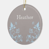 Blauwe vlinderbloemig Ornament (Links)