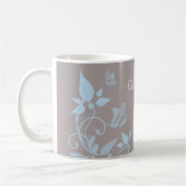 Blauwe vlinderbloemige Mok (Links)