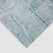 Blauwe  vlinderbloemigen tissuepapier (Detail)