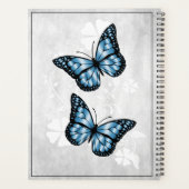 Blauwe vlinderbloemplank planner (Achterkant)