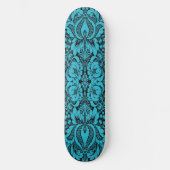 Blauwe vlinderbloemskateboard skateboard (Voorkant)