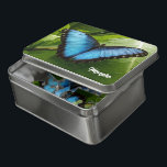 blauwe vlinderfoto van Morpho Acrylle Puzzle Puzzel<br><div class="desc">blauwe vlinderfoto van Morpho Acrylische Puzzle gift. Fun kerst of Birthday cadeauidee voor hem of haar. Upload uw eigen dierlijke afbeelding naar deze sjabloon.</div>