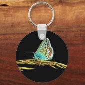  blauwe vlindergras foto sleutelhanger (Voorkant)