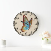 Blauwe vlinderkast grote klok (Huis)