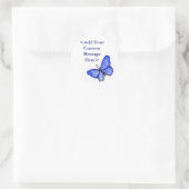 Blauwe vlinderkunst Stickers (Tas)