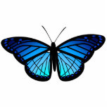 Blauwe vlindermagneet fotobeeldje magneet<br><div class="desc">Laat deze blauwe vlinder je gezelschap houden in je keuken (op de koelkast) of waar je ook maar een magneet kunt gebruiken. Houd in mening kunt u de opties voor deze fotobeeldhouwkunst aan creëer wijzigen, in plaats daarvan, een zeer belangrijke ketting, een speld, of een stand-alone beeldhouwwerk. Veel plezier! Als...</div>